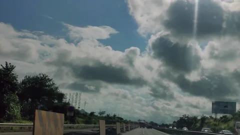 Highway BlueSky-1 Stock Footage 161209015