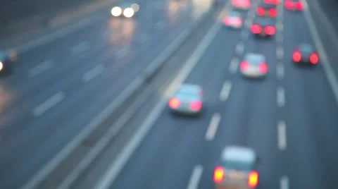 Highway bokeh effect Stock Footage 49713402