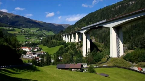 Highway Brennerautobahn Stock Footage 57322772