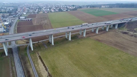Highway bridge - A45, Germany Видео 87818300