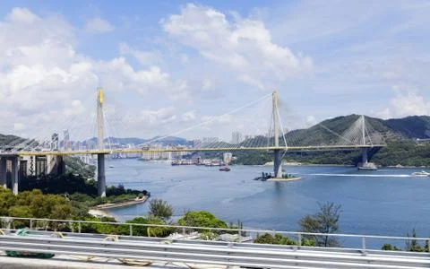 Highway bridge at day Stock Photos