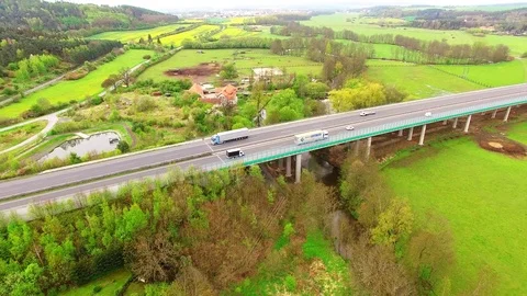 The highway bridge. Stock Footage 75209252