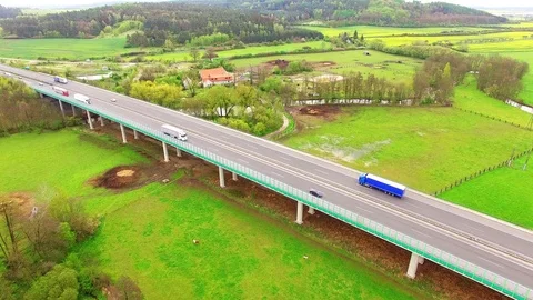 The highway bridge. Video stock 75209730