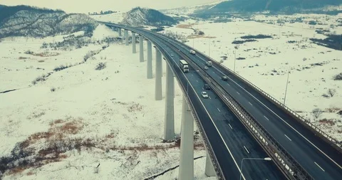 Highway bridge Stockbeeldmateriaal 87246660