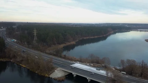 Highway bridge Stock Footage 100089854