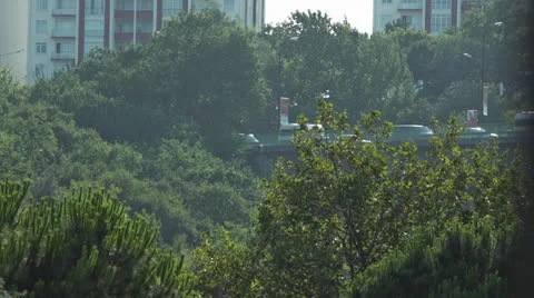 Highway Bridge in Nature Stock Footage 25600296