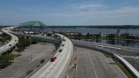 Highway bridge river 스톡 동영상 243279183