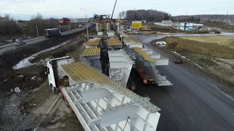 Highway bridge under construction.  Vidéo 172555974