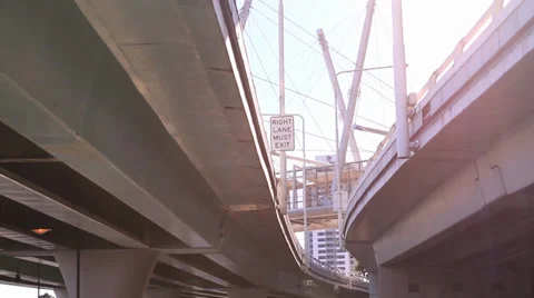 Highway Bridges Side by Side 库存影片 39887109