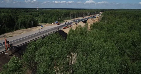Highway building Stock Footage 92158747