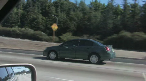 Highway car side Stock Footage 416050