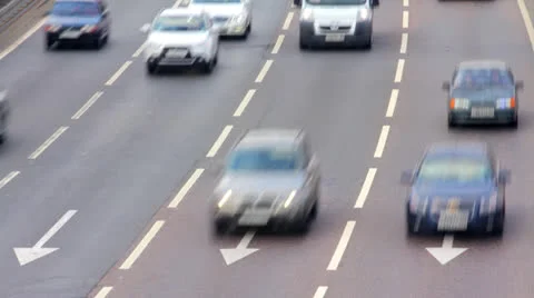 Highway car time lapse Stock Footage 25592933