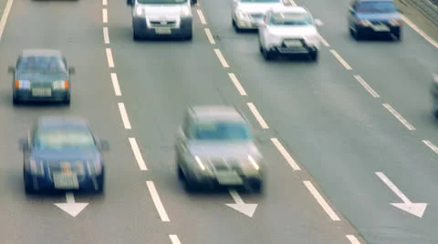 Highway car time lapse Stock Footage 25593080