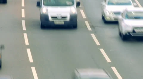 Highway car time lapse Stock Footage 25593103
