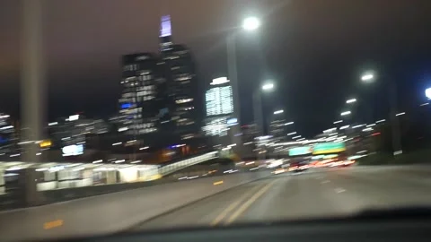 Highway Chicago Driving 2 Stock Footage 167182990
