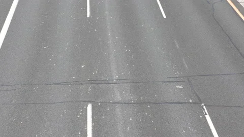 Highway closed for infrastructure repairs and maintenance Video stock 157196952