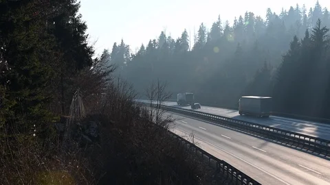 Highway commuting Stock Footage 123607918