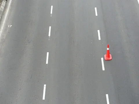 Highway cones Video stock 123754561