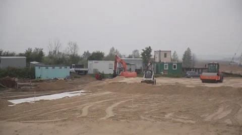 Highway construction Stock Footage 42615508