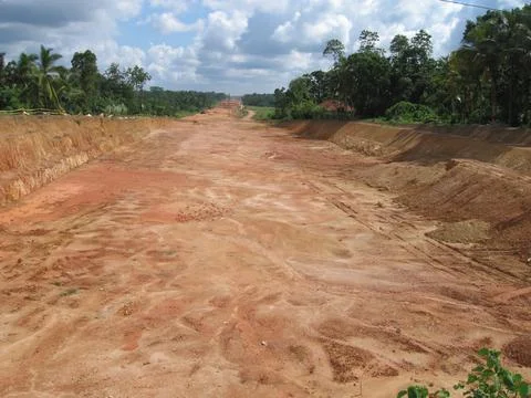 Highway construction Stock Photos