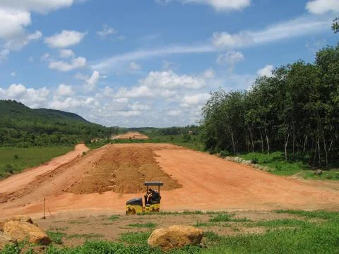 Highway construction Stock Photos