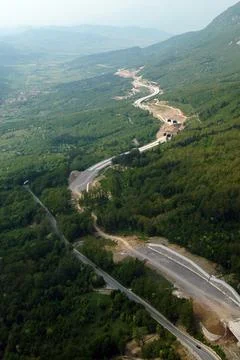 Highway construction Stock Photos