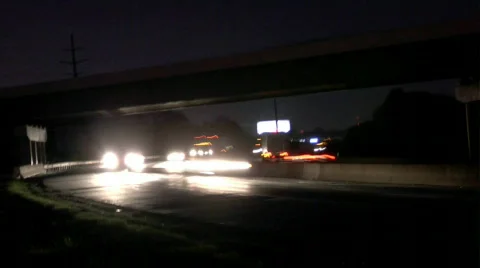 Highway Corner Time Lapse Stock-Footage 115429