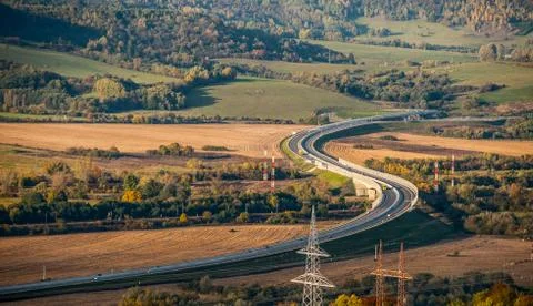 Highway from distance Stock Photos