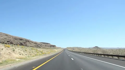 Highway Drive speed up Stock Footage 7905800
