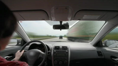 Highway driving timelapse  Stock Footage 710001