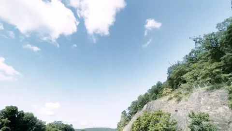 Highway driving view from a car Stock Footage 247452906