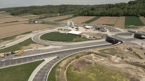 Highway drone footage Stock Footage 308454359