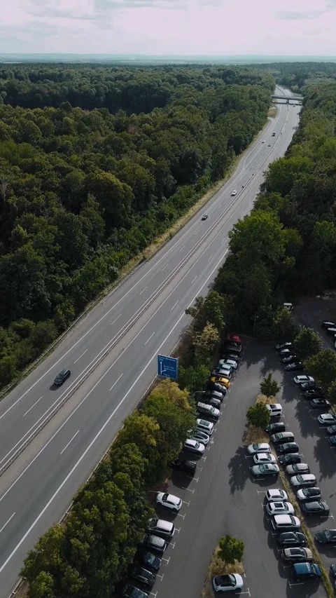Highway drone shot Stock Footage 247126330