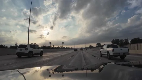 Highway at dusk 1 Stock Footage 311036460