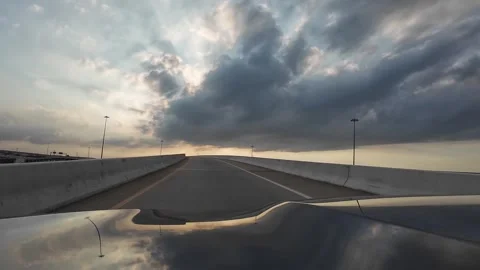 Highway at dusk Stock Footage 311036257