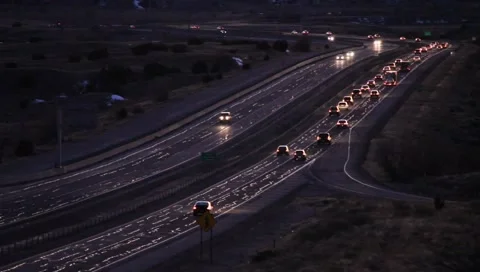 Highway Evening Stock Footage 1016172