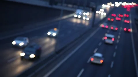 Highway in evening Stock Footage 52178484