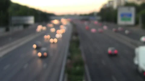 Highway at evening Stock Footage 53031264