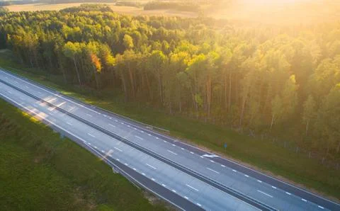 Highway in evening Foto stock