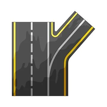 Highway exit illustration Stock Illustration