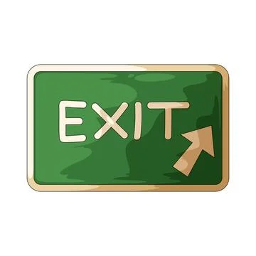 Highway exit illustration Stock Illustration