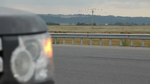 Highway in the field Stock Footage 32864765