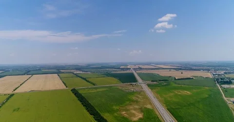 Highway from flight altitude Stock Footage 78722782