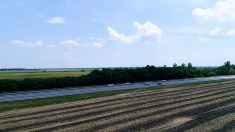 Highway from flight altitude Stock Footage 78722959