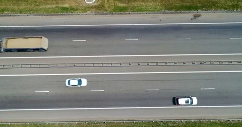 Highway from flight altitude Stock Footage 78723349