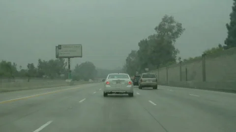 Highway Fog Stock Footage 762636