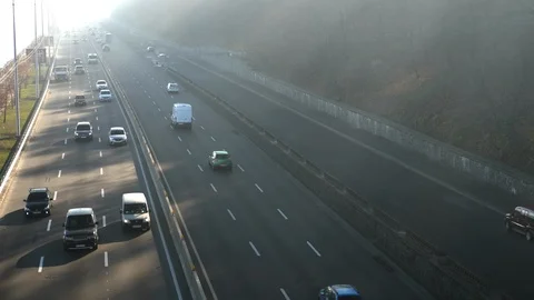 On the highway Video stock 98867017