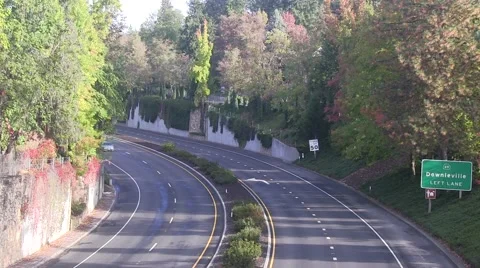 Highway in the foothills Video stock 42927285