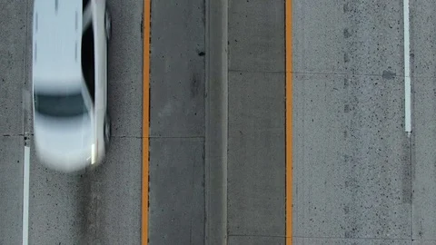 Highway Freeway Drone Stock Footage 111291524