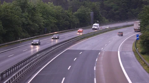Highway in Germany Stock Footage 38722355